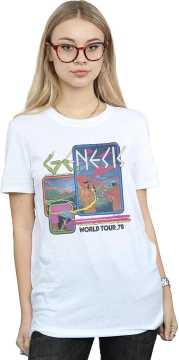 Actual product image Universal Textiles Womens/Ladies World Tour 78 Cotton Boyfriend T-Shirt (3XL)