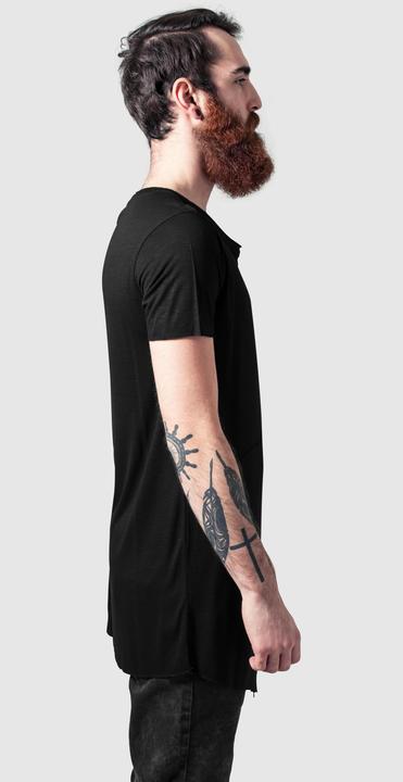 Produktbild Urban Classics Long Open Edge Front Zip Tee (L)