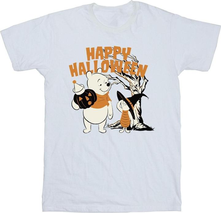 Actual product image Disney Girls Winnie The Pooh And Piglet Happy Halloween Cotton T-Shirt (152, 158)