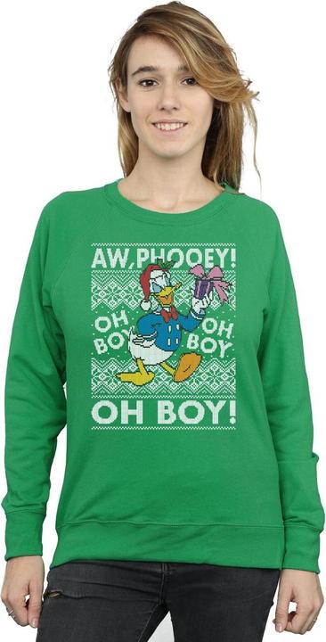 Immagine prodotto Disney Donald Duck Christmas Fair Isle Felpa Donna (M)