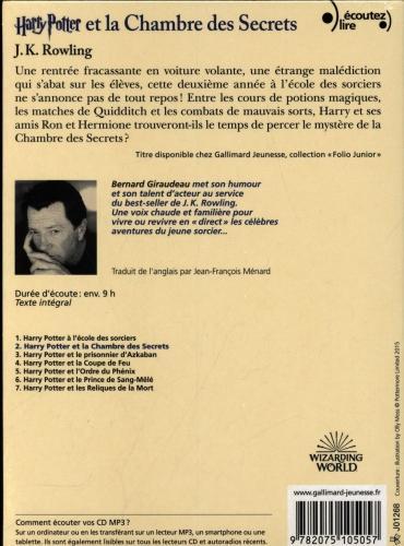 Actual product image Harry Potter et la chambre des secrets (French, Rowling Joanne Kathleen, 2018)