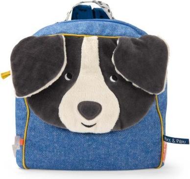 Moulin Roty Rucksack Hund blau, Puce & Pilou