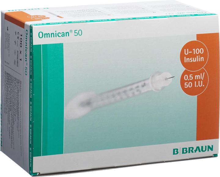 Actual product image B.Braun Insulin 50 0.5ml 0.3x8mm G30 einz (Insulin injections)