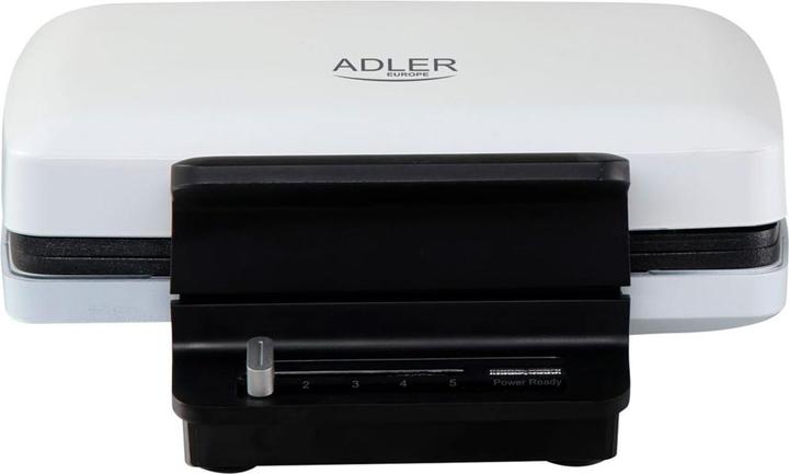 Image du produit Adler Gaufrier Toster | AD 3085 | 1200 W | Nombre de pâtes 2 | Gaufre | Blanc (Prise UE)