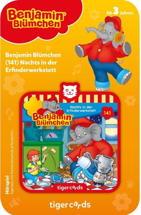 Produktbild Tigermedia Tigercard Benjamin Blümchen Nachts in der Erfinderwerkstatt (Folge 141) (Deutsch)