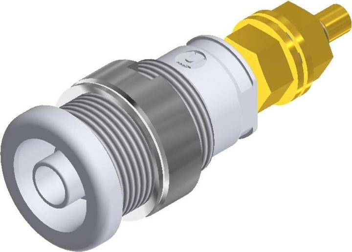 Produktbild SKS SEB 2600 G M4 Sicherheits-Laborbuchse Buchse, Einbau vertikal Stift-Ø: 4 mm Weiss 1 St.