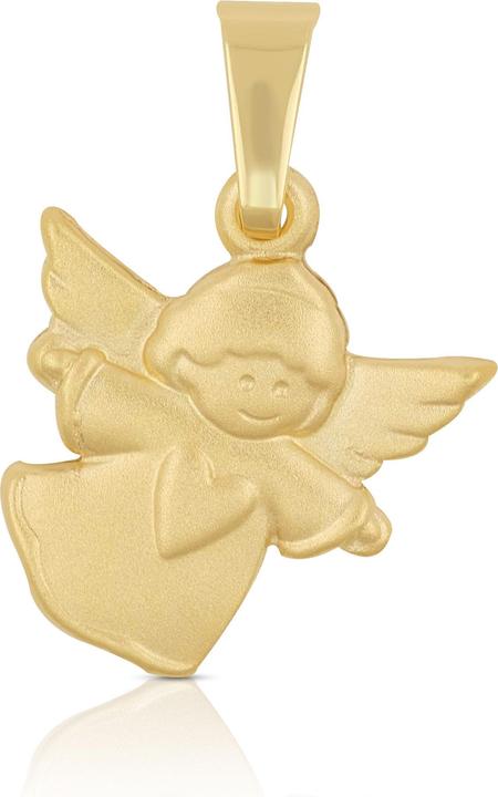 Muau Angel pendant yellow gold 750, 19x13mm (750/18K Gelbgold)