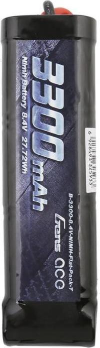 Actual product image Gens Ace Gens NiMH Battery 8.4V 3300mAh 7 Cells Flat (8.40 V, 3300 mAh)