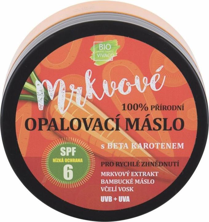 Vivapharm Organic Carrot Suntan Butter Spf 6 Prirodni Mrkvove Opalovaci Maslo (Suntan cream, Up to SPF 10, 150 ml)