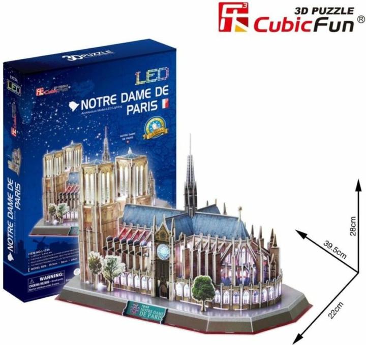 Produktbild Cubicfun 3D Puzzle Notre Dame (Licht) (149 Teile)