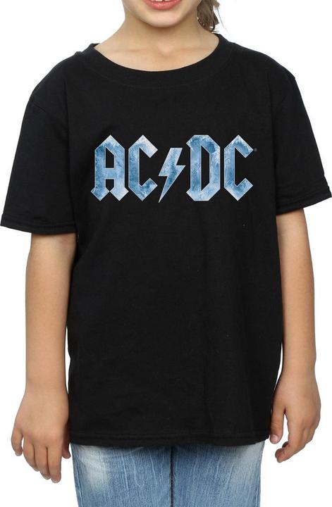 Immagine prodotto AC/DC T-shirt con logo Blue Ice da bambina in cotone (116)
