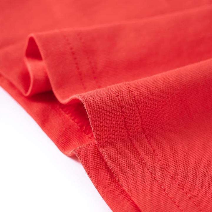 Image du produit VidaXL T-shirt enfant rouge 128,Composition : 100 % coton,Couleur (128)