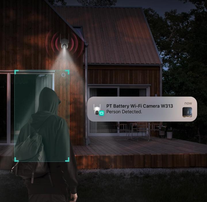 Produktbild Botslab PT Battery Wi-Fi Camera, 5200mAh Rechargeable Battery, AI Human Detection, IP65 Weatherproof