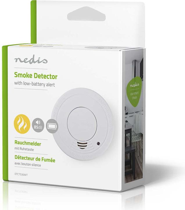 Actual product image Nedis DTCTS30WT Smoke detector