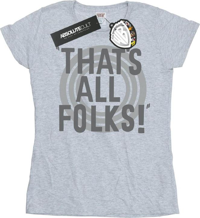 Image du produit Looney Tunes - T-shirt THAT'S ALL FOLKS TEXT - Femme (M)