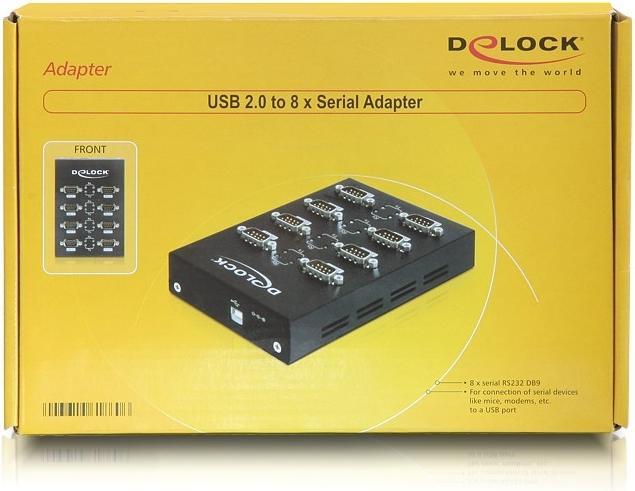 Produktbild Delock 61860 USB 2.0 zu 8 x Seriell Adapter (1 m)
