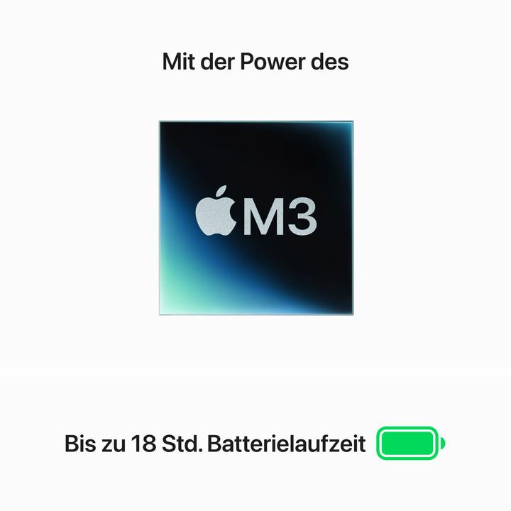 Produktbild Apple MacBook Air – 2024 (13.60", M3, 16 GB, 256 GB, DE)