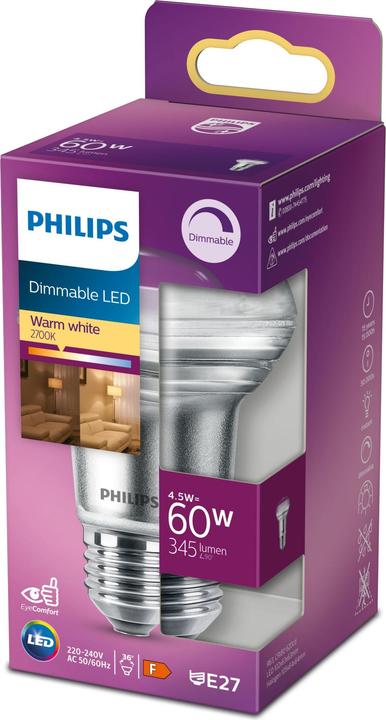 Image du produit Philips Réflecteur (E27, 4.50 W, 345 lm, 1 x, F)
