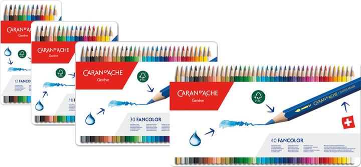 Produktbild Caran d'Ache Fancolor Farbstifte Metallschachtel (Mehrfarbig, 18 x)