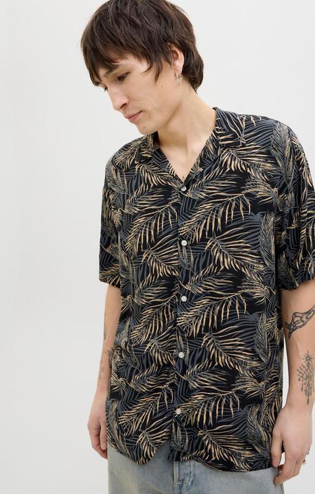 Actual product image Jack & Jones Jjejeff Tropical Aop Resort Shirt Ss Sn (L)