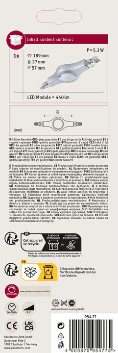 Immagine prodotto Paulmann Connettore di linea per LED URail