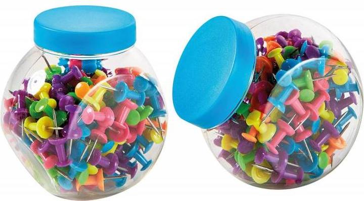 Actual product image Magni Pinboard pins neon colours 150 pcs, mixed colours