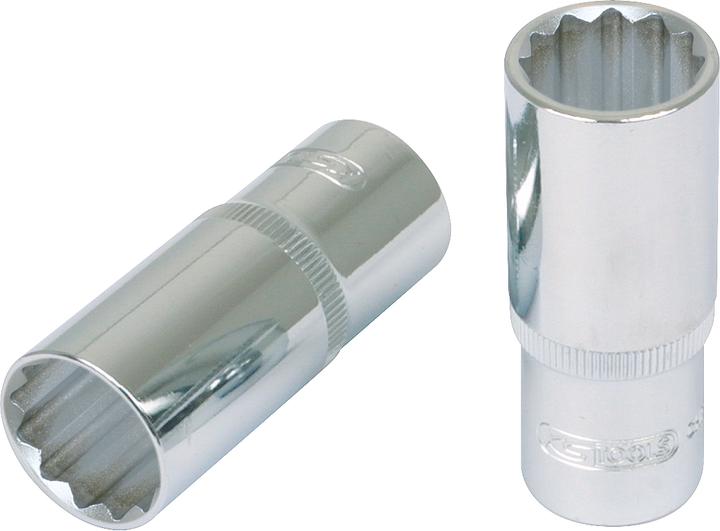 Produktbild KS Tools 1/2" CHROMEplus 12-Kant-Stecknuss lang (27 mm)