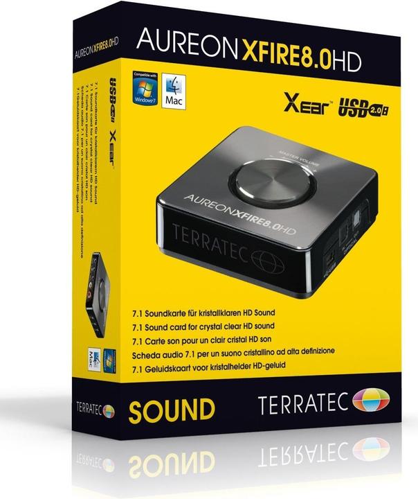 Produktbild Terratec Aureon Xfire 8.0 HD (Kopfhörerausgang, Mikrofoneingang)