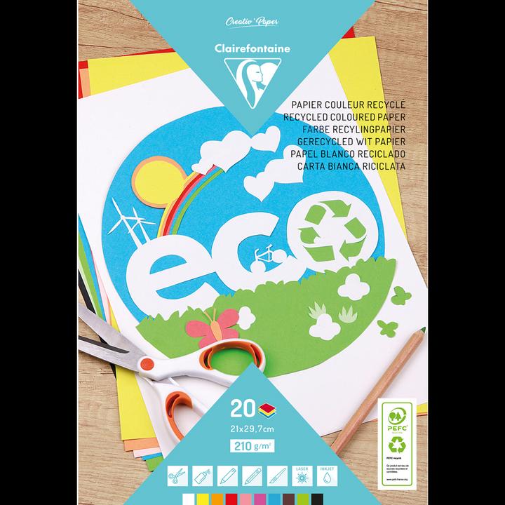 Produktbild Clairefontaine Recyclingpapier (210 g/m², 20 x)