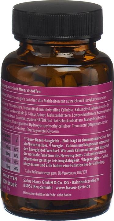 Produktbild Salus Basen-Aktiv Mineralstoff Tablette (100 Stück, Tabletten, 187 g)