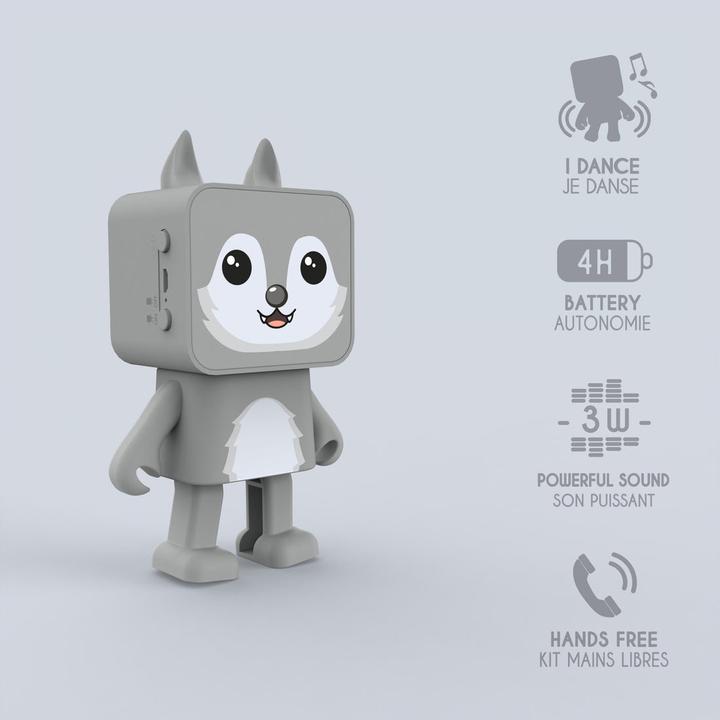 Image du produit Mobility on Board Dancing Animal speaker - Loup (4 h, Fonctionnement sur batterie)