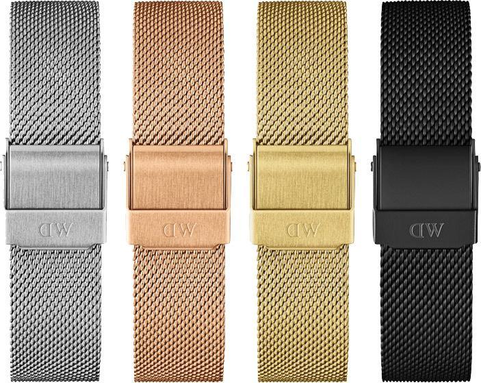 Produktbild Daniel Wellington Classic Petite Mesh Ashfield Black (28 mm) (12 mm, Edelstahl)