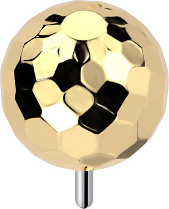 Star Piercing Threadless Discokugel vergoldet (ohne Messing, Titan G23)