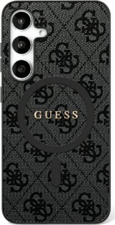 Actual product image Guess Etui Leather 4G Colored Ring Classic Logo MagSafe Samsung Galaxy S25 Plus czarny (Samsung Galaxy S25+)