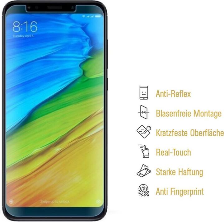 Produktbild Protectorking 6x Panzerfolie Anti-Shock matt entspiegelt (6 Stück, Xiaomi Redmi 5 Plus)