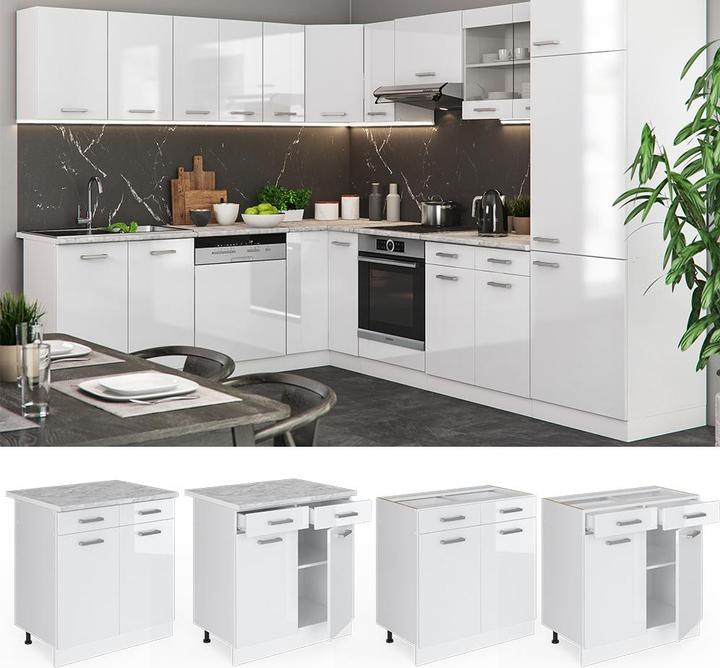 Actual product image Vicco Küchenschrank R-Line (80 x 46 x 81.5 cm)