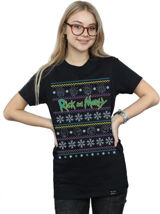 Produktbild Rick And Morty Christmas Faces TShirt (M)