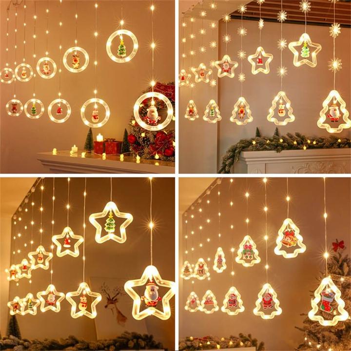 Image du produit Cover-Discount Guirlande lumineuse LED rideau étoiles (3 m)