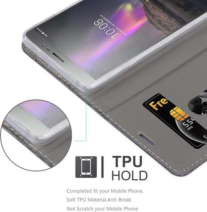 Produktbild Cadorabo Book Jeans Optik Cover (Lenovo P2)