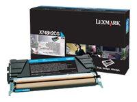 Actual product image Lexmark X748 toner cyan high capacity 10,000 pages 1-pack (C)