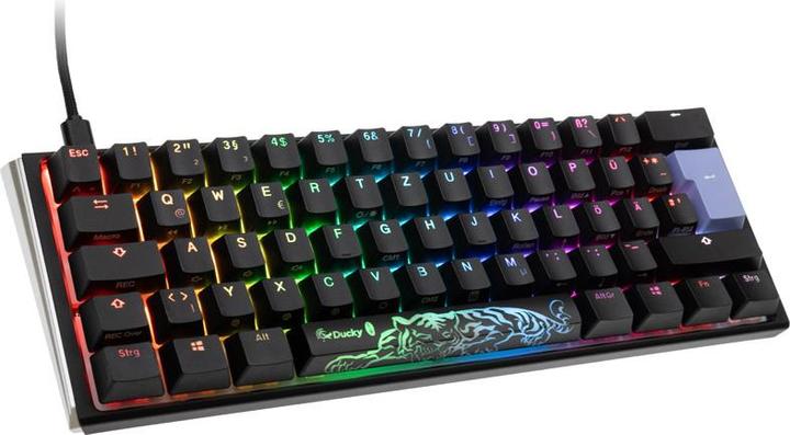 Productafbeelding Ducky One 3 Classic Zwart/Wit Mini Gaming Toetsenbord, RGB LED - MX-Red (NL, Bedraad)