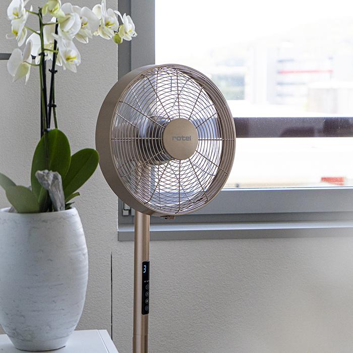 Produktbild Rotel Oszillierender Standventilator rosé Ø 40 cm