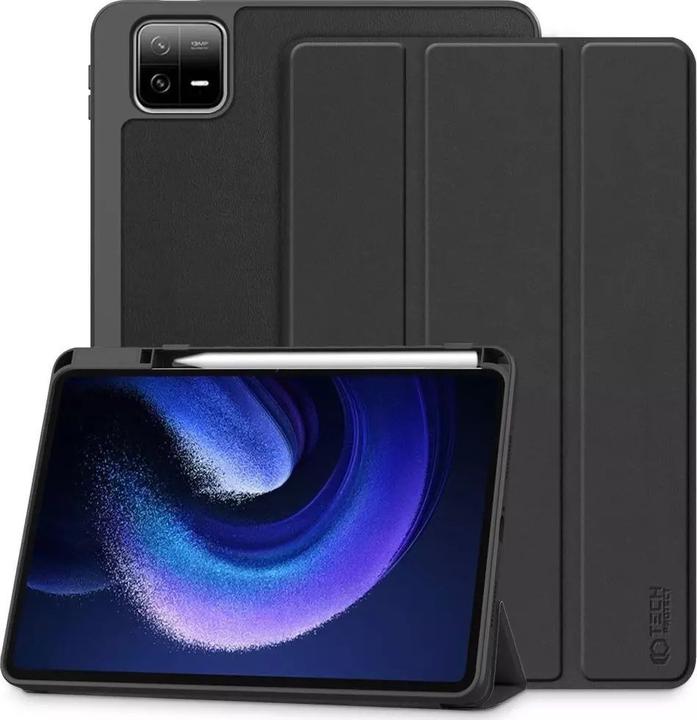 Produktbild Tech-Protect Tahvelarvutikaaned Xiaomi Pad 6/6 Pro, pliiatsihoidjaga, must (6 Pro, Xiaomi Pad 6)
