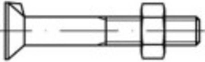 Actual product image Toolcraft Countersunk screws with nose M10 80 (100 Screws per piece)