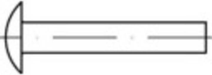 Image du produit Toolcraft Rivet rond plat (Ø x L) 4 mm x
