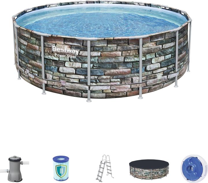 Produktbild Diverse Hardware Bestway Power Steel Swimming Pool 427x122 cm (427 x 122 cm)