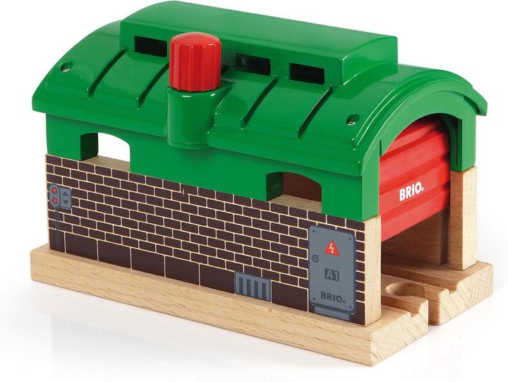 Brio Lokschuppen mit Rolltor