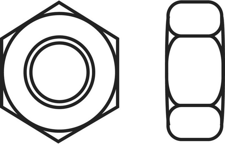 Actual product image Toolcraft Hexagon nuts M5 plastic (M5)