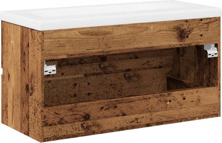 Actual product image VidaXL Vanity unit Wall-mounted vanity unit Bathroom cabinet with built-in basin