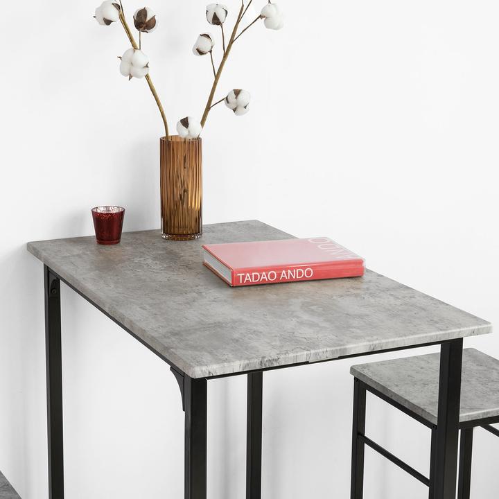 Produktbild SoBuy Bartisch mit Hockern Set (80 x 87 x 50 cm)